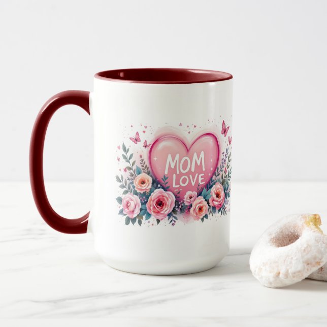 Caneca Amo você mãe  (Com Donut)