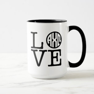 Caneca Amor alfa de Omega do qui