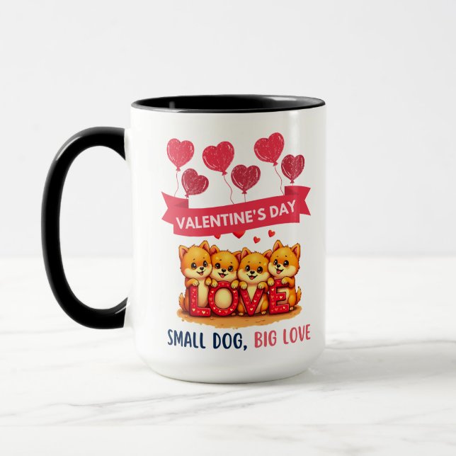 Caneca Amor aos cães da Pomerânia (Esquerda)