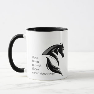 Caneca Amor Cavalos Animais É Tão Divertido Que Canta Mug