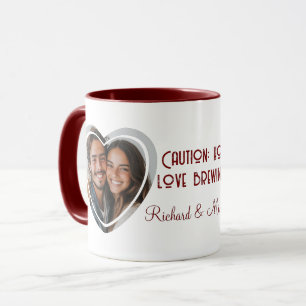 Caneca Amor Citação Personalizada Coração Formatada Foto 