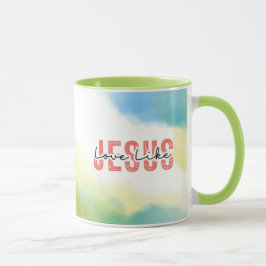 Caneca Amor Como Jesus Citação Cristã Inspiradora