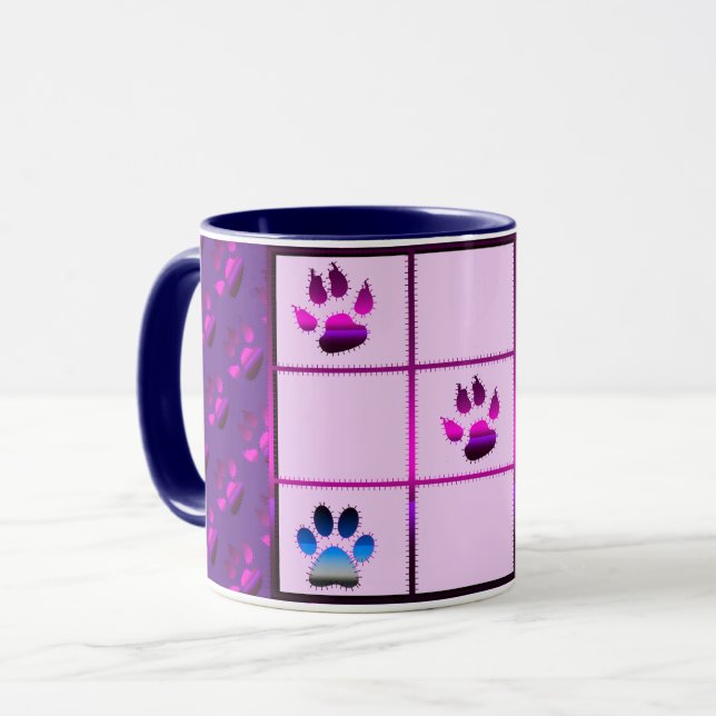 Caneca Amor Coração Popular Moderno e Elegante (Frente Esquerda)