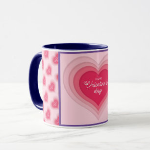 Caneca Amor Coração Popular Moderno Elegante