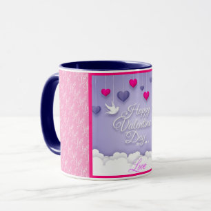 Caneca Amor Coração Popular Moderno Elegante