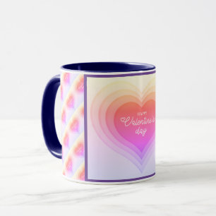 Caneca Amor Coração Popular Moderno Elegante
