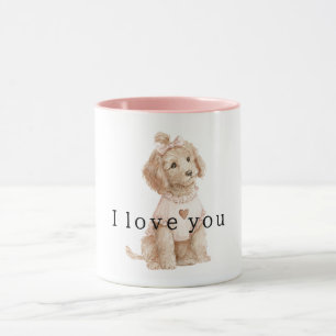 Caneca Amor de Cachorro de Creme Doce