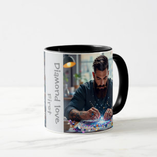 Caneca Amor de diamante primeiro para homens