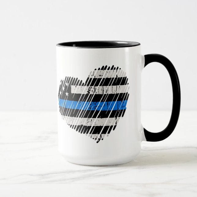 Caneca Amor de Linha Azul (Direita)