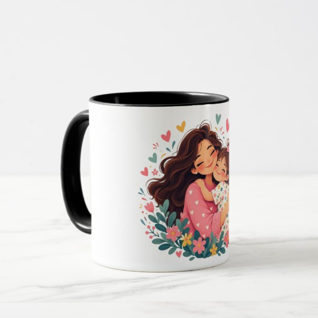 Caneca Amor de Mãe e Filha (Frente Esquerda)
