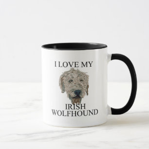 Caneca Amor do Wolfhound irlandês!