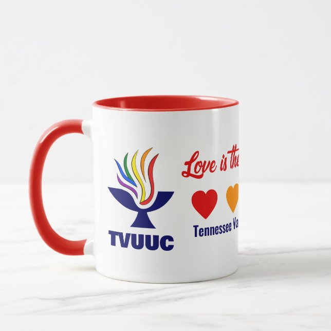 Caneca Amor é o Espírito - Arco-Íris (Esquerda)