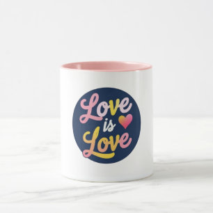 Caneca Amor É Orgulho Arco-Íris Mug