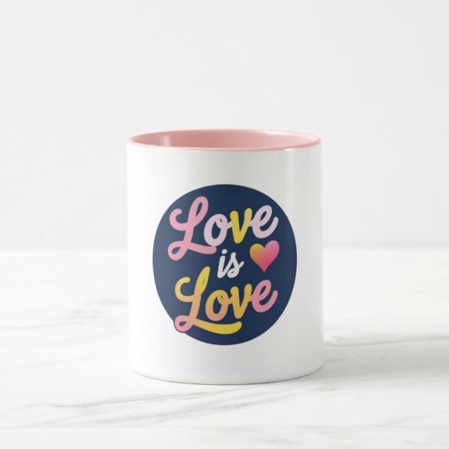 Caneca Amor É Orgulho Arco-Íris Mug (Centro)