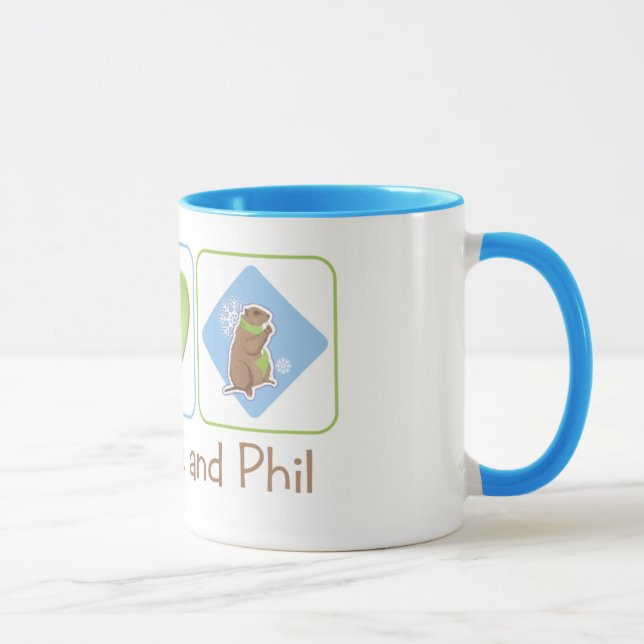 Caneca Amor e Phil da paz (Direita)
