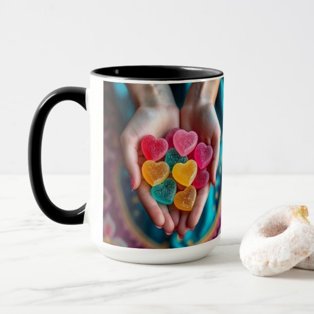 Caneca Amor em Cada Golinho (Com Donut)