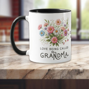 Caneca Amor Floral Chamado Vovó