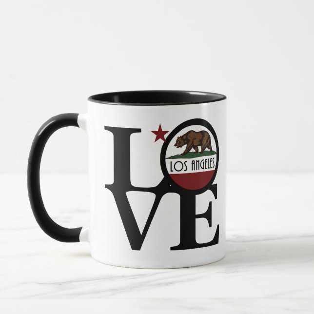 Caneca AMOR Los Angeles Califórnia  (Esquerda)
