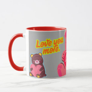 Caneca Amor Mais Urso De Teddy Casais Cujos