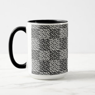 Caneca Amor marcado em preto e branco