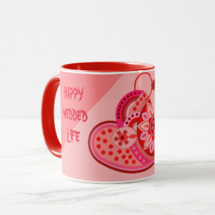 CANECA AMOR MUG PARA CASAL DE CASAMENTO