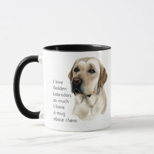 Caneca Amor, Ouro Labradores, Tanta Citação Dizendo