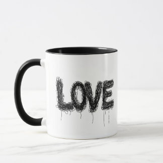 Caneca AMOR Palavra Design Mug: Mostre Seu Amor Todas As