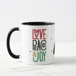 Caneca Amor, Paz e Joy | Inicial