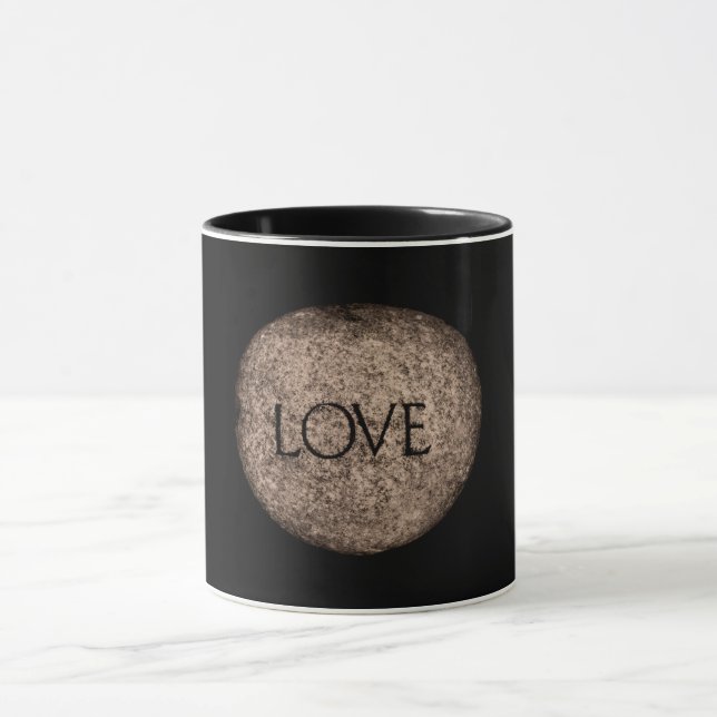 Caneca "Amor" Pedra Gravada (Centro)