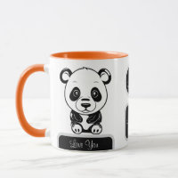 Amor Personalizado por Urso de Panda Kawaii Cute M
