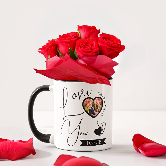 Caneca Amor Personalizado Você Para Sempre Dia de os namo (Criador carregado)