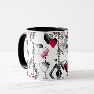 Caneca Amor, rede de pesca, retalhos
