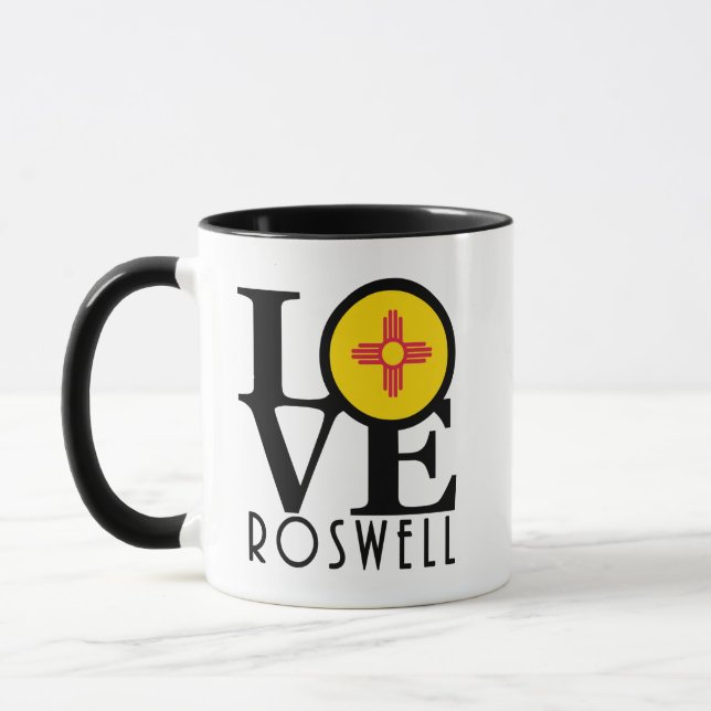 Caneca AMOR Roswell Novo México 11oz (Esquerda)