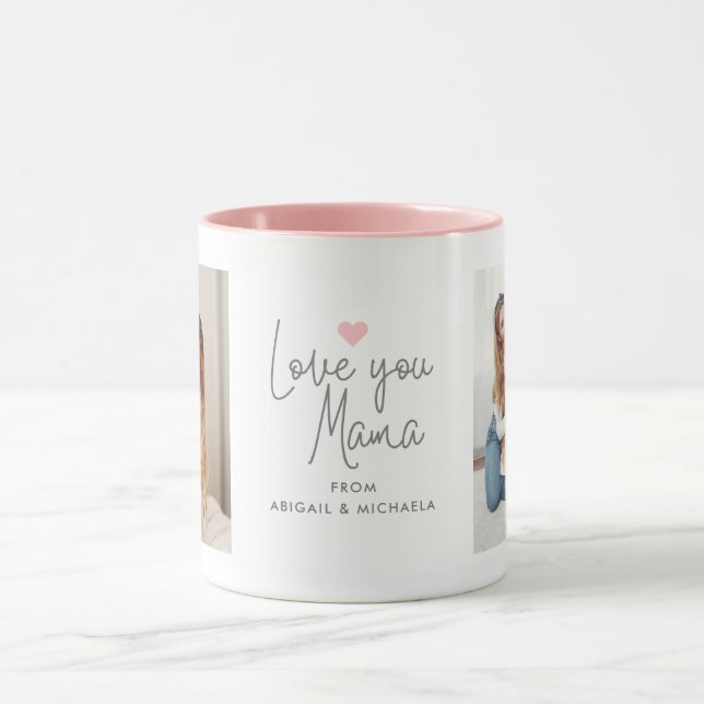 Caneca "Amor você Mamãe" moderno 2-Foto (Centro)