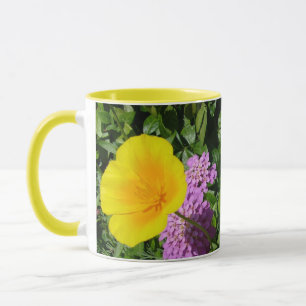 Caneca amores-perfeitos amarelos flores