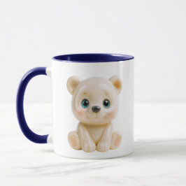 Caneca Amuleto de Urso de Porcelana