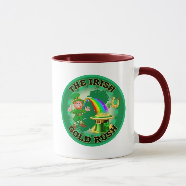 Caneca Amusing Irish Dourado Rush (Direita)