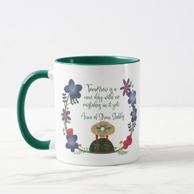 Caneca Ana de Gáveis Verdes (Esquerda)