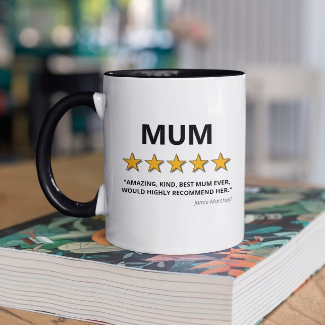 Caneca Análise 5 Estrelas Melhor Mãe de Sempre (Criador carregado)