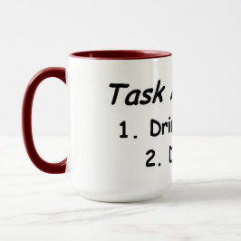 Caneca Análise de Tarefas: Café e ABA