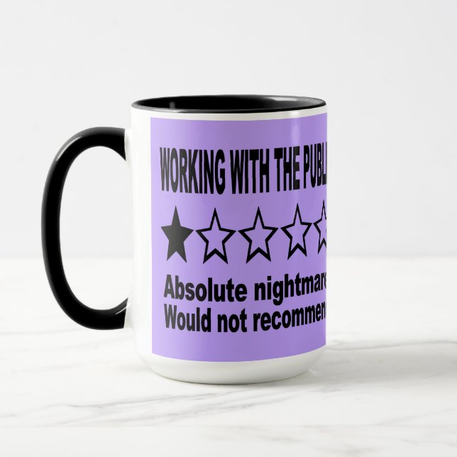 Caneca Análise de Uma Estrela Roxa (Esquerda)