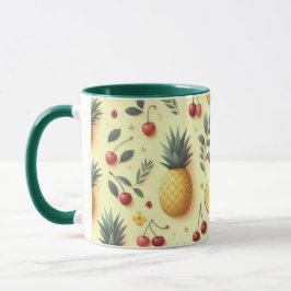Caneca Ananás e cerejas