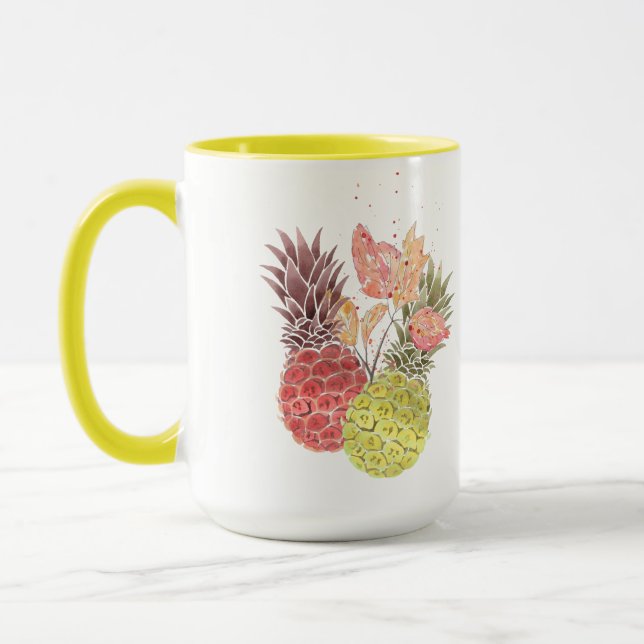 Caneca Ananases, casal doce. (Esquerda)