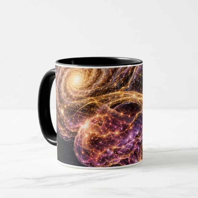 Caneca Anatomia do Cérebro da Galáxia  (Frente Esquerda)