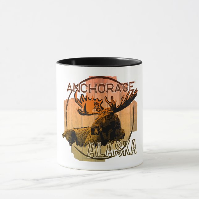 Caneca Anchorage Mose de laranja do Alasca (Centro)