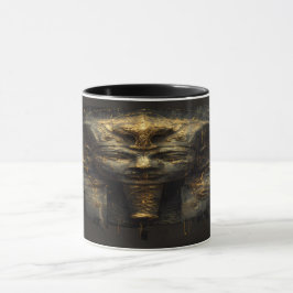 Caneca Ancient Malice Egyptian Pharaoh Black Gold