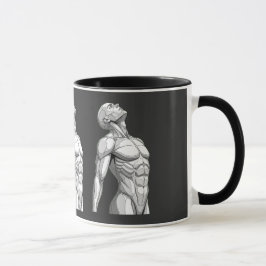 Caneca Android Anatomy: Cyborg Two-Tone Coffee Mug