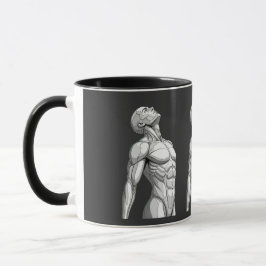 Caneca Android Anatomy: Cyborg Two-Tone Coffee Mug