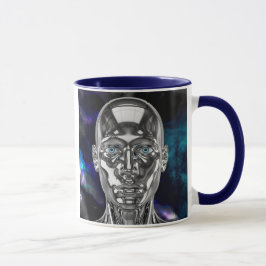 Caneca Androïde chrome galaxie