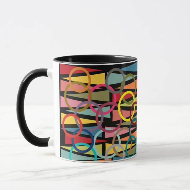 Caneca Anéis e Triângulos  (Esquerda)